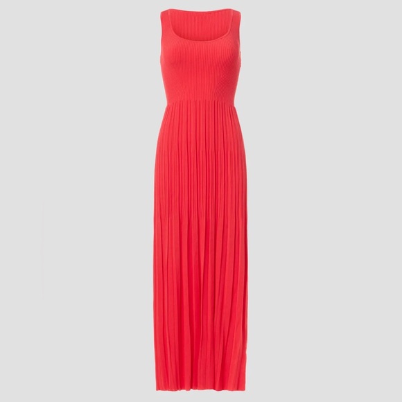MICHAEL KORS Ribbed Knit Tank Dress in Red Coral sz M EUC - Picture 15 of 15